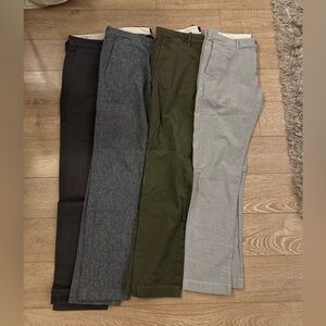 Lot of jcrew stretch chinos/pants